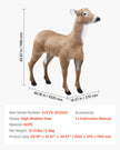 VEVOR Deer Decoy Outdoor Realistic Doe Decoys for Hunting Foldable Legs 1-Pack