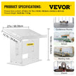 VEVOR Tabletop Acrylic Podium 19.5