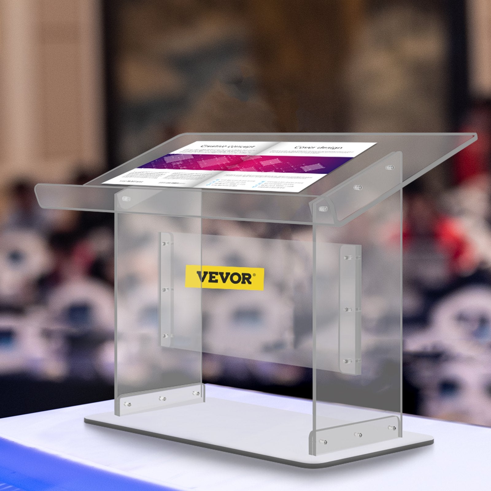 VEVOR Tabletop Acrylic Podium 19.5