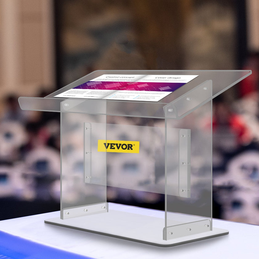 VEVOR Tabletop Acrylic Podium 19.5