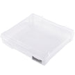 Scrapbook Paper Storage 6 Pack Stackable Plastic Board Game Boxes Clear Case