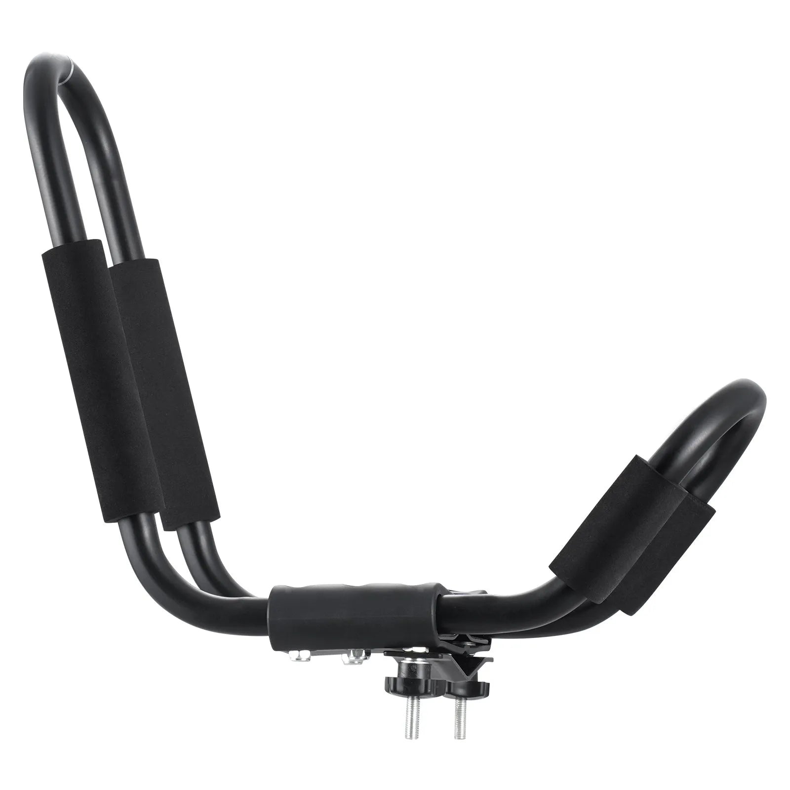 VEVOR Kayak Roof Rack 1 Pair J-Bar, Soft Roof Rack, Top Mount Tie Down, Carrier for kayak, Surf Board, Canoe, SUP, Ski Board, Mount on Car, SUV, Truck, 1 Kayak