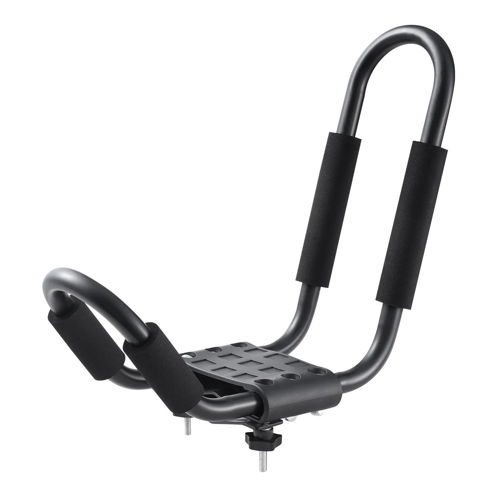 VEVOR Kayak Roof Rack 1 Pair J-Bar, Soft Roof Rack, Top Mount Tie Down, Carrier for kayak, Surf Board, Canoe, SUP, Ski Board, Mount on Car, SUV, Truck, 1 Kayak