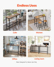 VEVOR Bar Table Height Pub Table Cocktail Counter Kitchen Dining 39x16x35.5 in