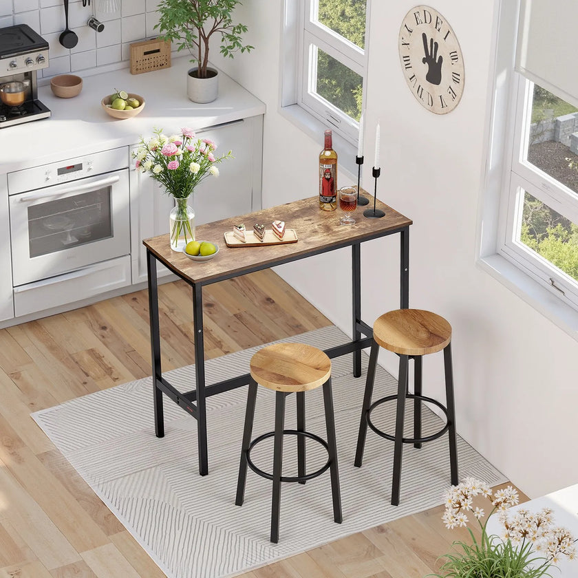 VEVOR Bar Table Height Pub Table Cocktail Counter Kitchen Dining 39x16x35.5 in