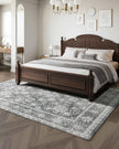 VEVOR Large Area Rug 8x10 ft Anti-Skid and Tear-Resistant Floor Mat Vintage Gray
