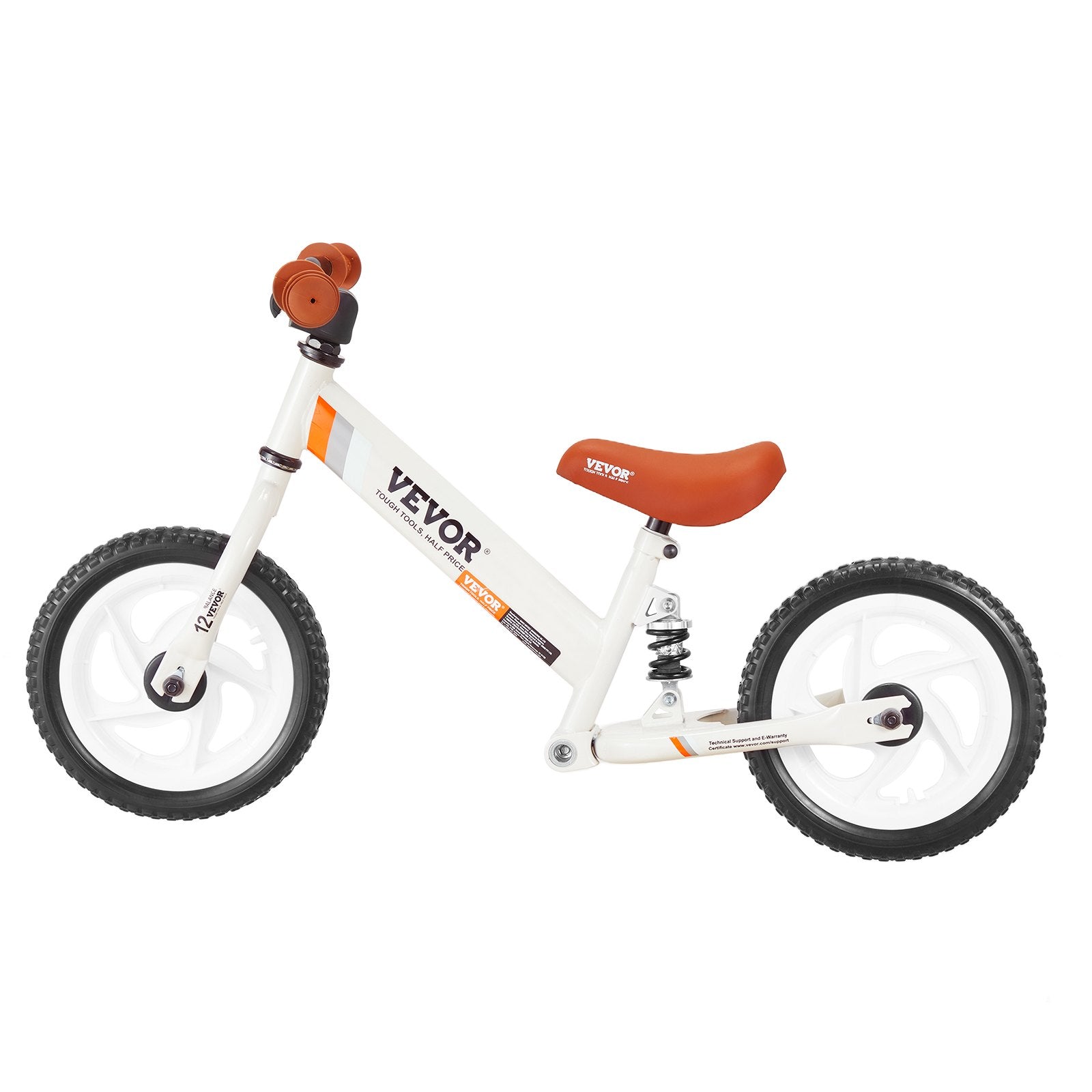 VEVOR Toddler Balance Bike, Carbon Steel Balance Bicycle for Kids with Adjustable Seat & Handlebar, 12