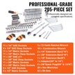 VEVOR Mechanics Tool Set and Socket Set, 1/4