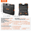 VEVOR Mechanics Tool Set and Socket Set, 1/4