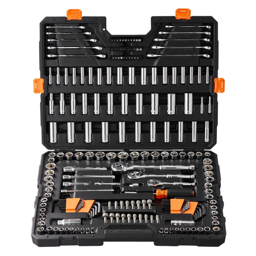 VEVOR Mechanics Tool Set and Socket Set, 1/4