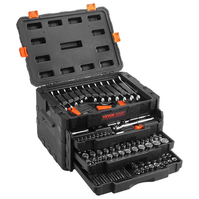 VEVOR Mechanics Tool Set and Socket Set, 1/4