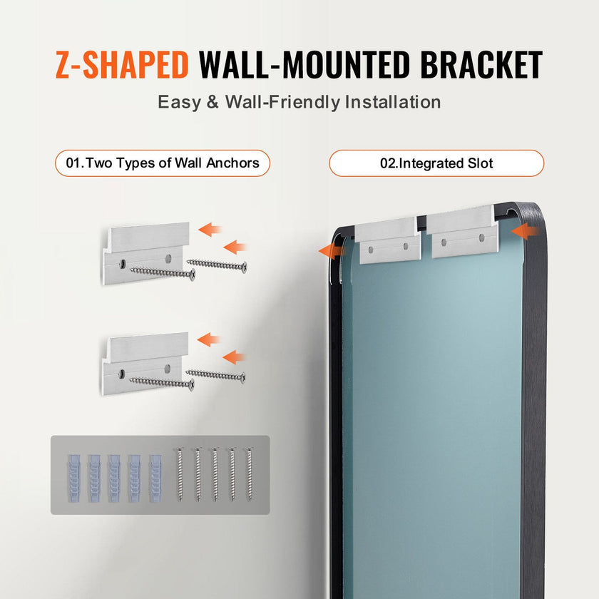 VEVOR Square Wall Mounted Mirror 28