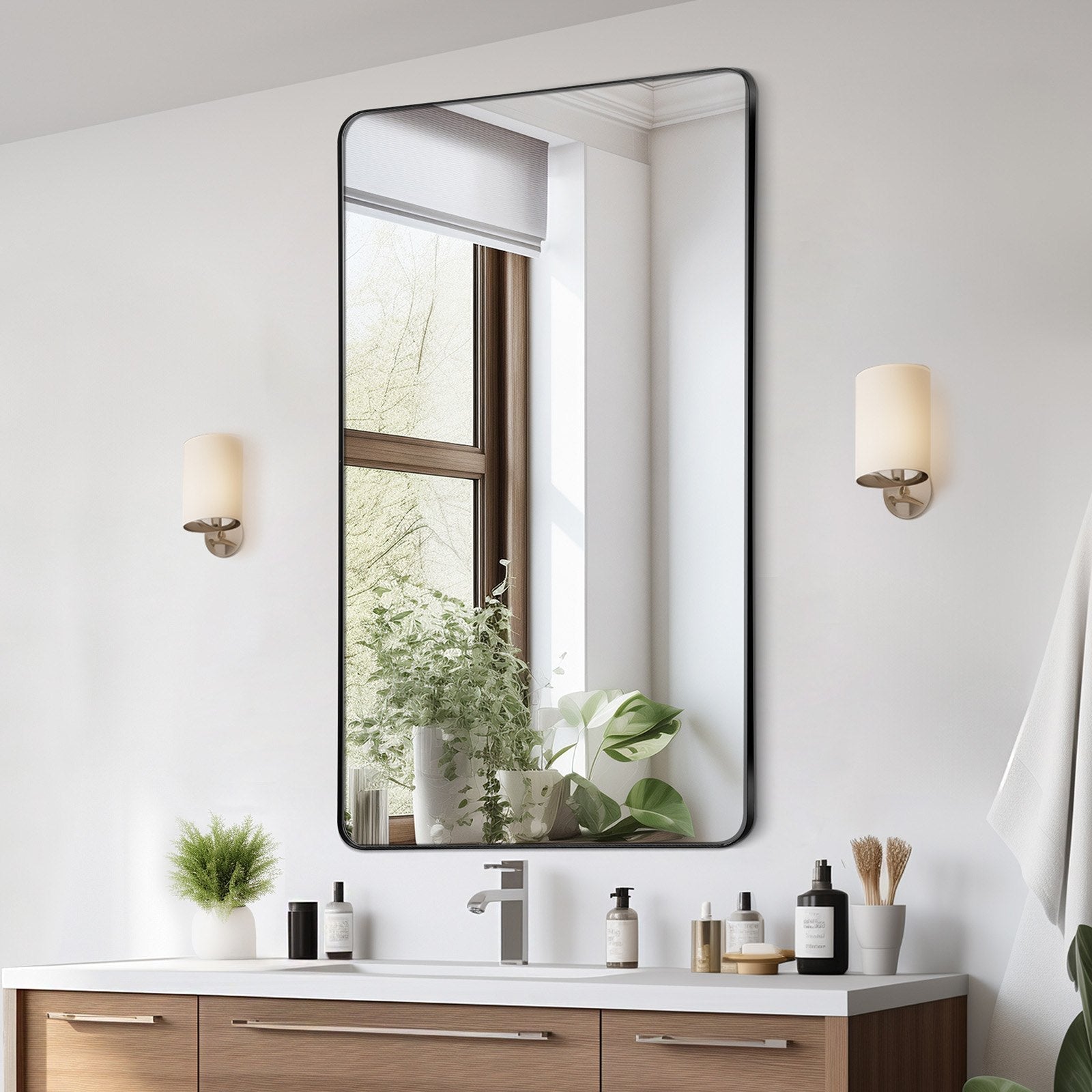 VEVOR Square Wall Mounted Mirror 28
