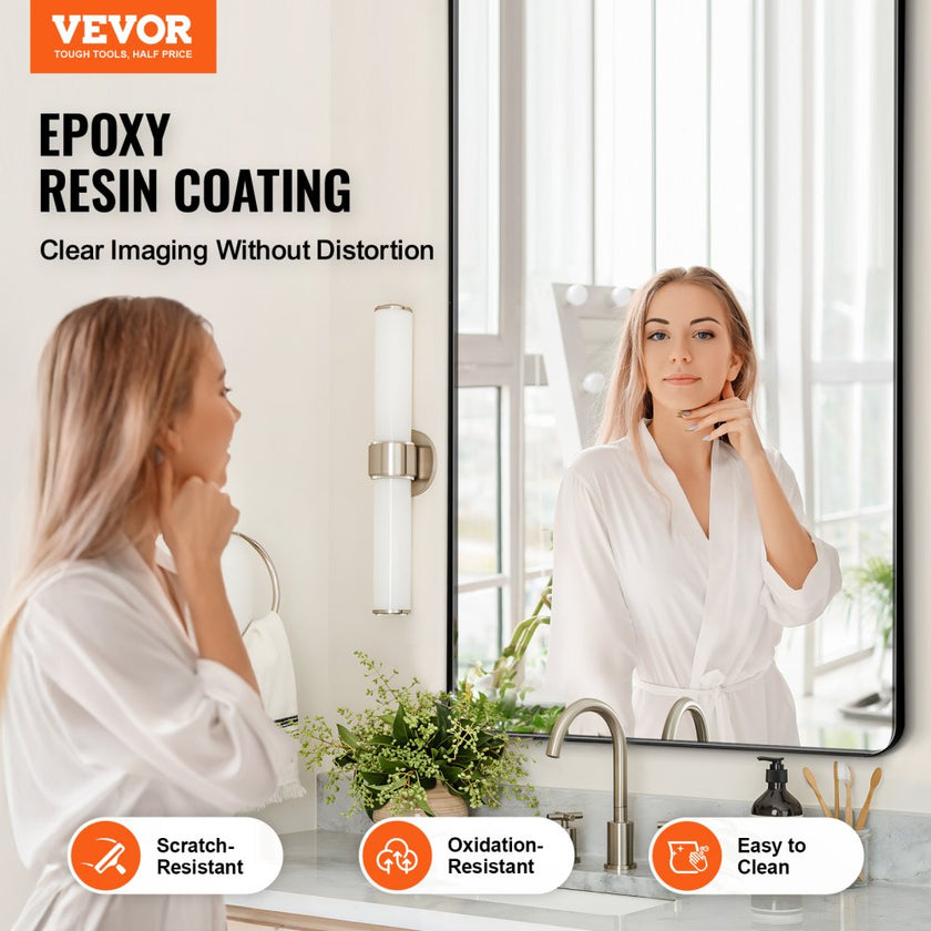 VEVOR Square Wall Mounted Mirror 30