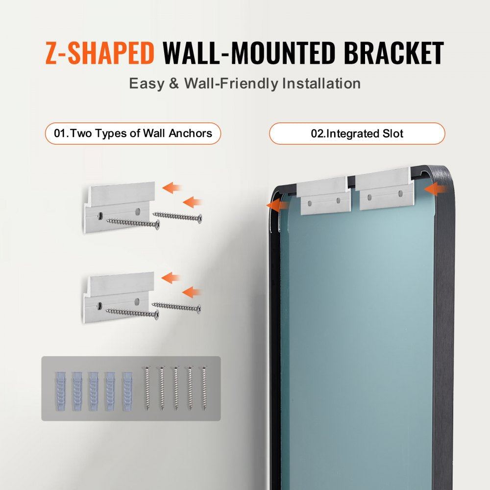 VEVOR Square Wall Mounted Mirror 30