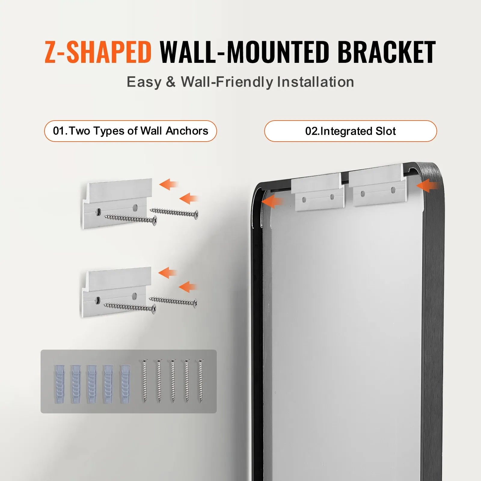 VEVOR Square Wall Mounted Mirror 22
