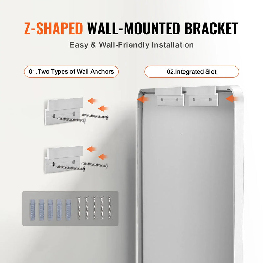 VEVOR Square Wall Mounted Mirror 36