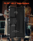 VEVOR Bass Guitar Hard Case 48.03 in Waterproof With Lock And Key for Bass Guitar