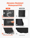 VEVOR Bass Guitar Hard Case 48.03 in Waterproof With Lock And Key for Bass Guitar