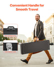 VEVOR Bass Guitar Hard Case 48.03 in Waterproof With Lock And Key for Bass Guitar