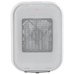 VEVOR Portable Electric Space Heater with Thermostat, 1000W/1500W 2-Level Adjustable Quiet Ceramic Heater Fan, 9 in Tip-Over Shutdown Flame-Retardant PP Small Heaters for Office Room Desk Indoor Use