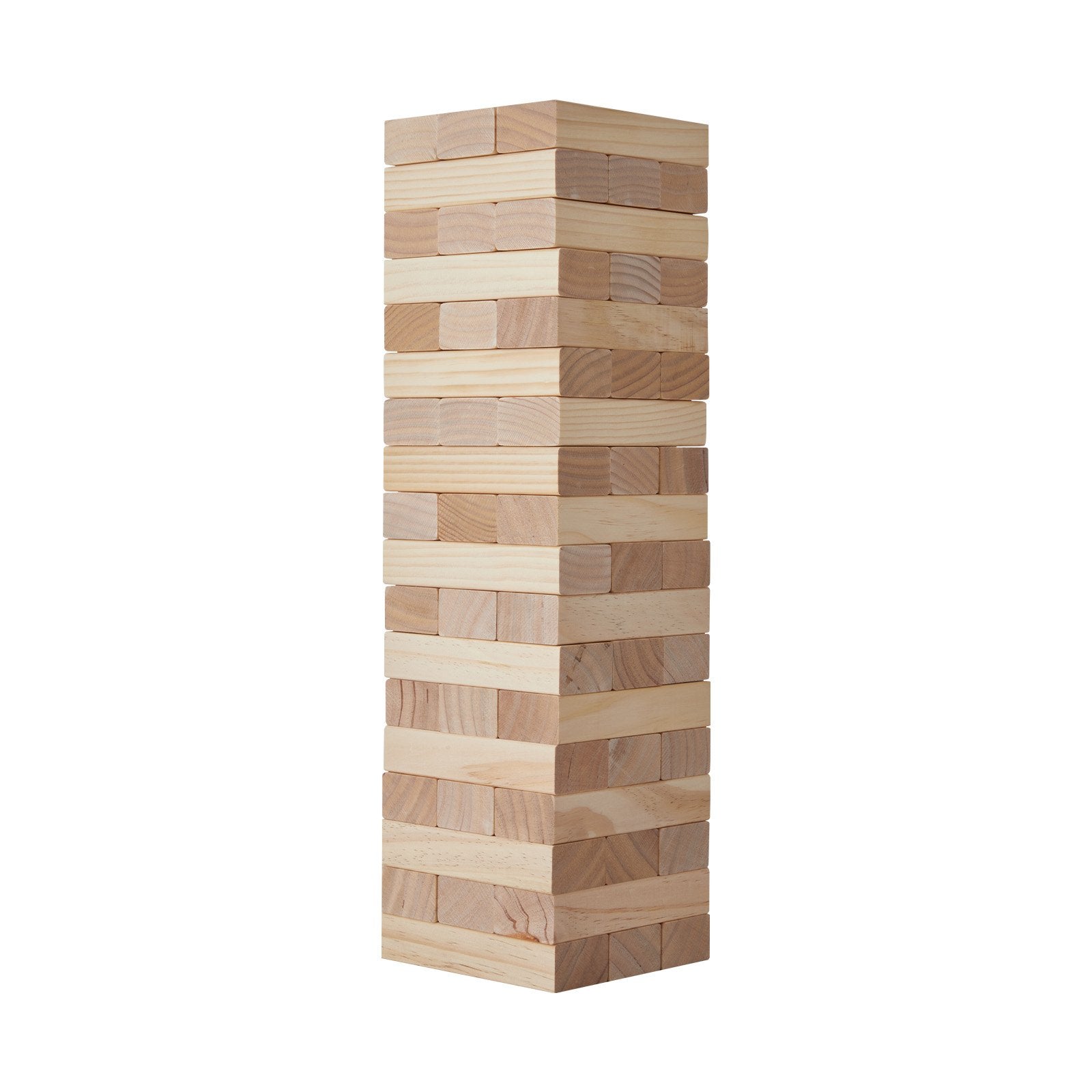 VEVOR Tumbling Timber Toy 54 Blocks Medium Tumble Tower Block Game Pine Wood Bag