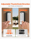 VEVOR Mechanical Keyless Entry Door Lock 14 Key Mechanical Door Lock Single-Side