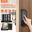 VEVOR Mechanical Keyless Entry Door Lock, 14 Digit Keypad, Water-proof Zinc Alloy, Outdoor Gate Door Locks Set with Surface-mounted Latch, Keypad and Knob, Easy to Install, for Garden, Garage, Yard