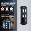 VEVOR Mechanical Keyless Entry Door Lock, 14 Digit Keypad, Water-proof Zinc Alloy, Outdoor Gate Door Locks Set with Surface-mounted Latch, Keypad and Knob, Easy to Install, for Garden, Garage, Yard
