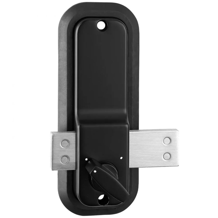 VEVOR Mechanical Keyless Entry Door Lock, 14 Digit Keypad, Water-proof Zinc Alloy, Outdoor Gate Door Locks Set with Surface-mounted Latch, Keypad and Knob, Easy to Install, for Garden, Garage, Yard