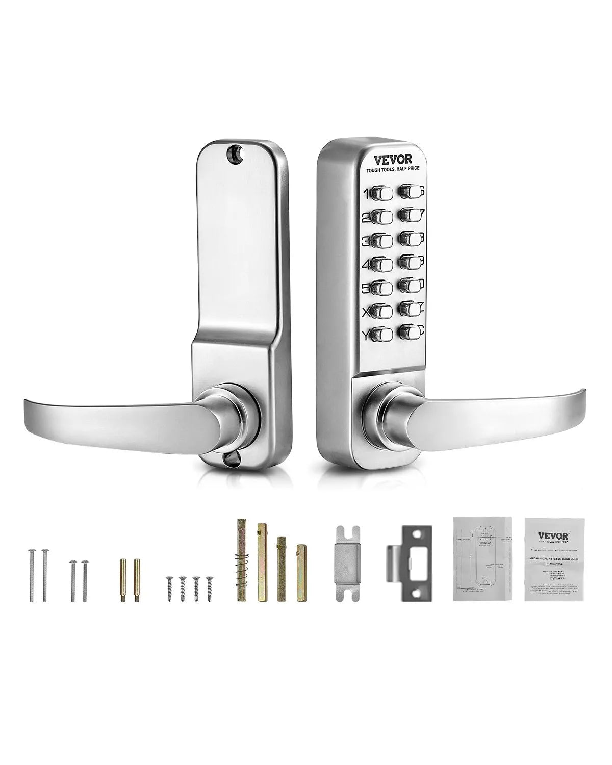 VEVOR Mechanical Keyless Entry Door Lock 14 Key Mechanical Door Lock for Home