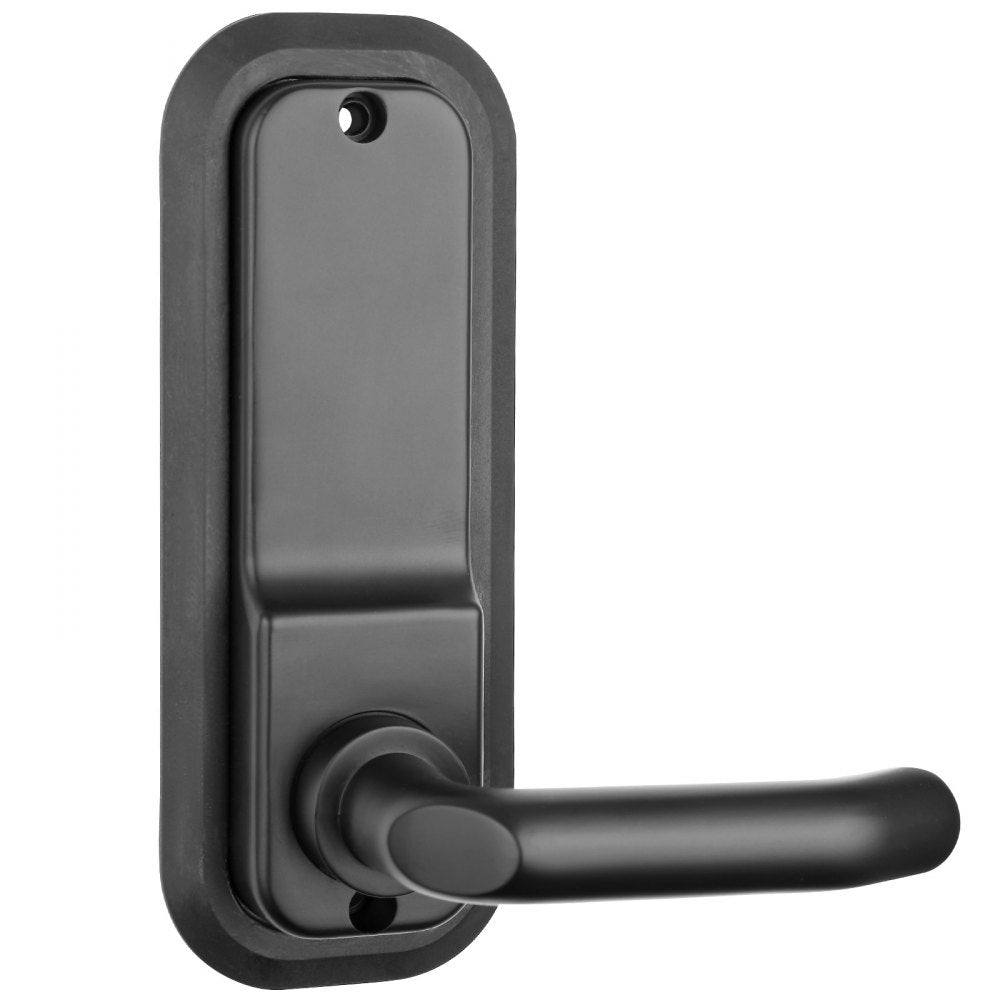 VEVOR Mechanical Keyless Entry Door Lock, 14 Digit Keypad, Water-proof Zinc Alloy, Embedded Outdoor Gate Door Locks Set with Keypad and Handle, Easy to Install, for Garden, Garage, Yard, Storage Shed