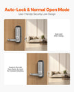 VEVOR Mechanical Keyless Entry Door Lock 14 Key Mechanical Keypad Lock Sliver