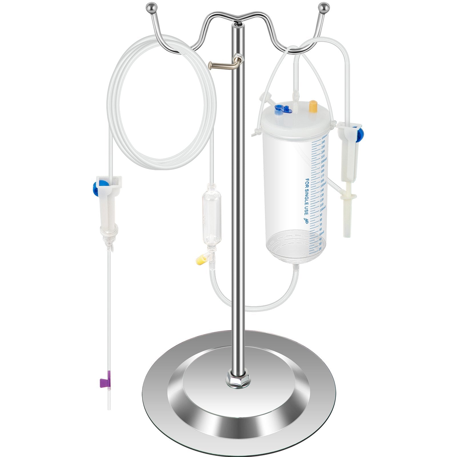 VEVOR Iv Kit Iv Practice Arm Phlebotomy Venipuncture Practice Kit Iv Simulation Arm Iv Injection Practice Educational Training and Teaching Model for Nurse and Apprentice