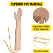 VEVOR Iv Kit Iv Practice Arm Phlebotomy Venipuncture Practice Kit Iv Simulation Arm Iv Injection Practice Educational Training and Teaching Model for Nurse and Apprentice