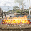 VEVOR 30 x 10 inch Drop-in Fire Pit Pan, Rectangular Stainless Steel Fire Pit Burner Kit, Natural & Propane Gas Fire Pan 125,000 BTU with H-Burner for Indoor or Outdoor Use