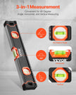 VEVOR 6 PCS Magnetic Torpedo Level 78/48/32/24/16/10 In Leveler with Bubble Vial