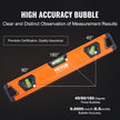 VEVOR Magnetic Torpedo Level, 78/48/32/24/16/10 in Mechanical Level Set, Bubble Vials Ruler for 45/90/180 Degree, Aluminum Alloy Leveler Tool w/ Viewing Window, Shock-Resistant for Plumbing, Wood