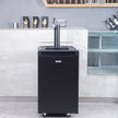 VEVOR Beer Kegerator, Single Tap Draft Beer Dispenser, Full Size Keg Refrigerator With Shelves, CO2 Cylinder, Drip Tray & Rail, 32°F- 50°F Temperature Control, Holds 1/6, 1/4, 1/2 Barrels, Black