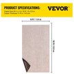 VEVOR Boat Carpet 6x18 feet, Marine Carpet for Boats, Waterproof Light Brown Indoor Outdoor Carpet with Marine Backing Anti-Slide Marine Grade Boat Carpet Cuttable Easy to Clean Patio Rugs Deck Rug
