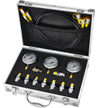 VEVOR Hydraulic Pressure Test Kit, 250/400/600bar, 3 Gauges 9 Test Couplings 3 Test Hoses, Excavator Hydraulic Test Gauge Set with Portable Carrying Case for Excavator Tractors Construction Machinery