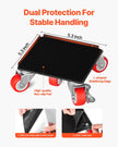 VEVOR Furniture Dolly Heavy Duty Furniture Mover with 5 Wheels 1200 lbs Capacity