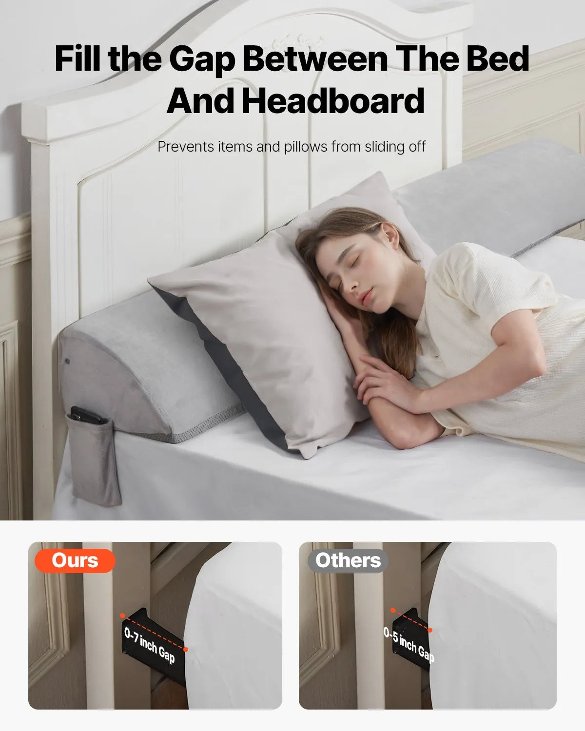VEVOR Bed Wedge Pillow 76
