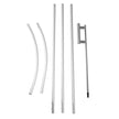 VEVOR Advertising Flag Pole, 3 x Feather Flag Bundles, 16ft Windless Flag Pole Sets with Ground Mounting Stake, 6pcs Swooper Flag Pole Kit, Feather Flag Pole for Businesses Storefronts