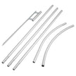 VEVOR Advertising Flag Pole, 3 x Feather Flag Bundles, 16ft Windless Flag Pole Sets with Ground Mounting Stake, 6pcs Swooper Flag Pole Kit, Feather Flag Pole for Businesses Storefronts