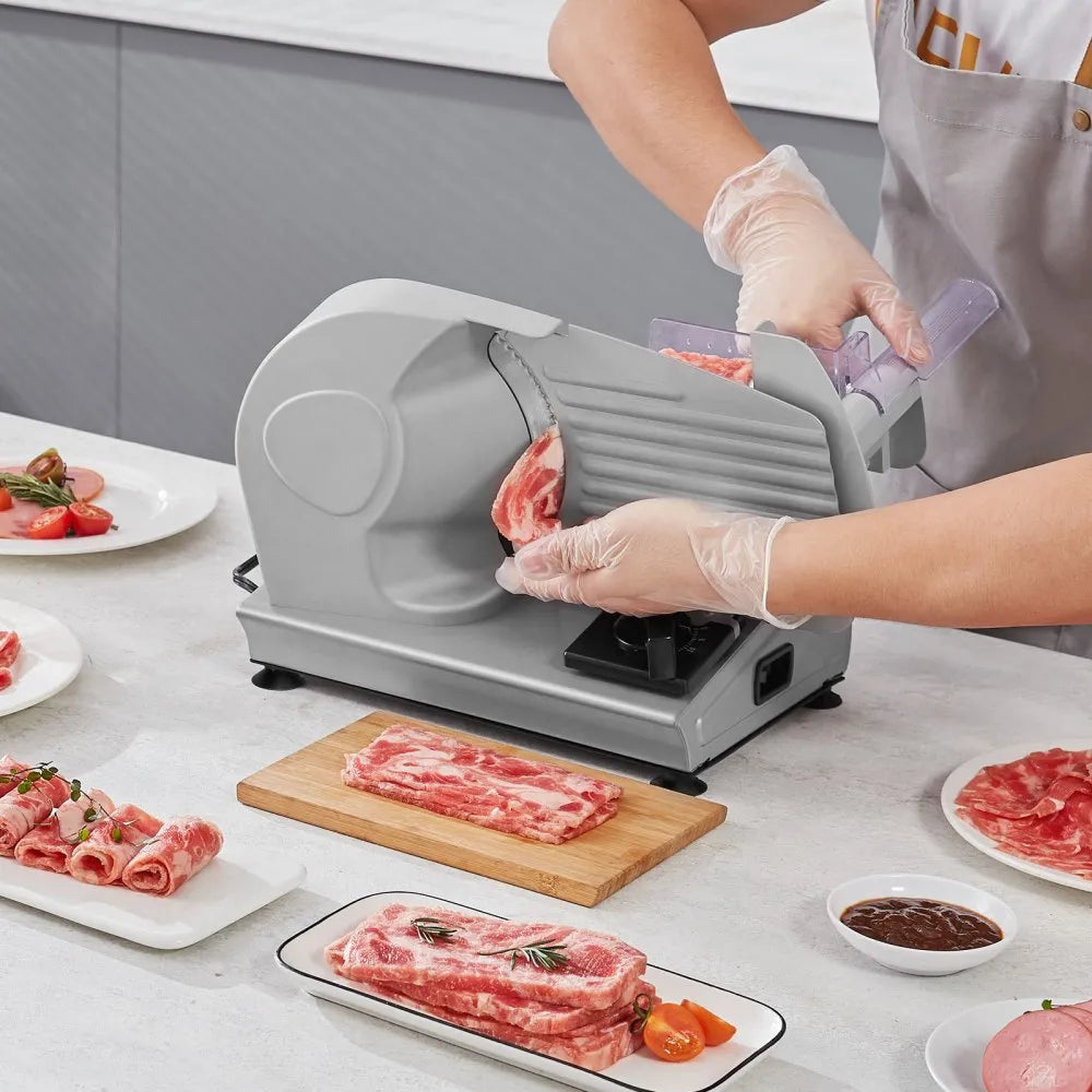 VEVOR Meat Slicer, 180W Electric Deli Food Slicer with 7.5
