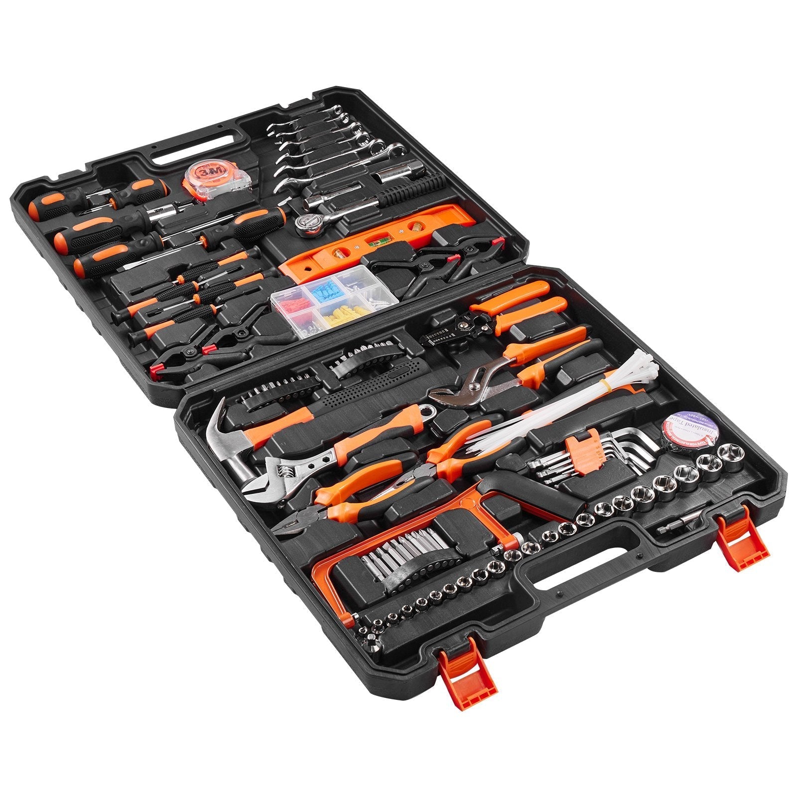 VEVOR Tool Kit, 216 Piece General Household Hand Tool Set, Home Repairing Tool Kit with Portable Tool Storage Case, High-Quality Steel, for Home Maintenance, DIY Projects, and Automotive Repair