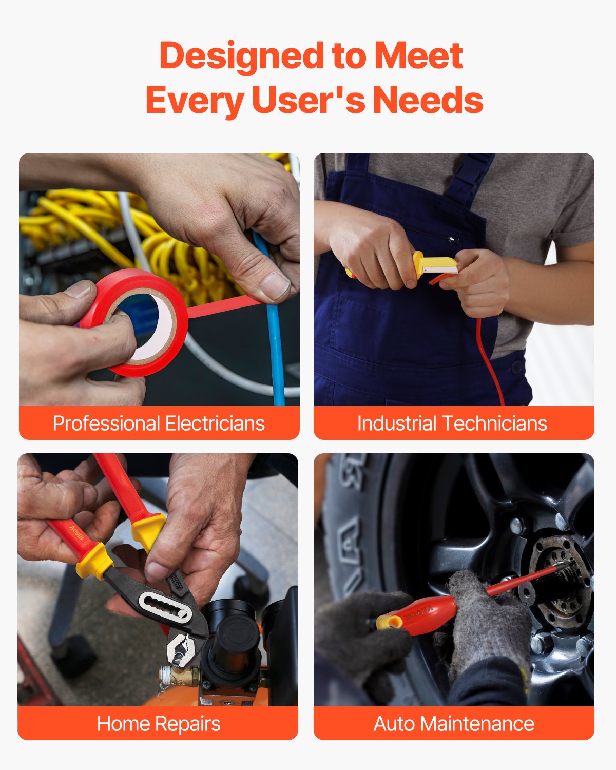Insulated Screwdriver Set 50-Piece Insulated Tool Set for Electricians 1000V