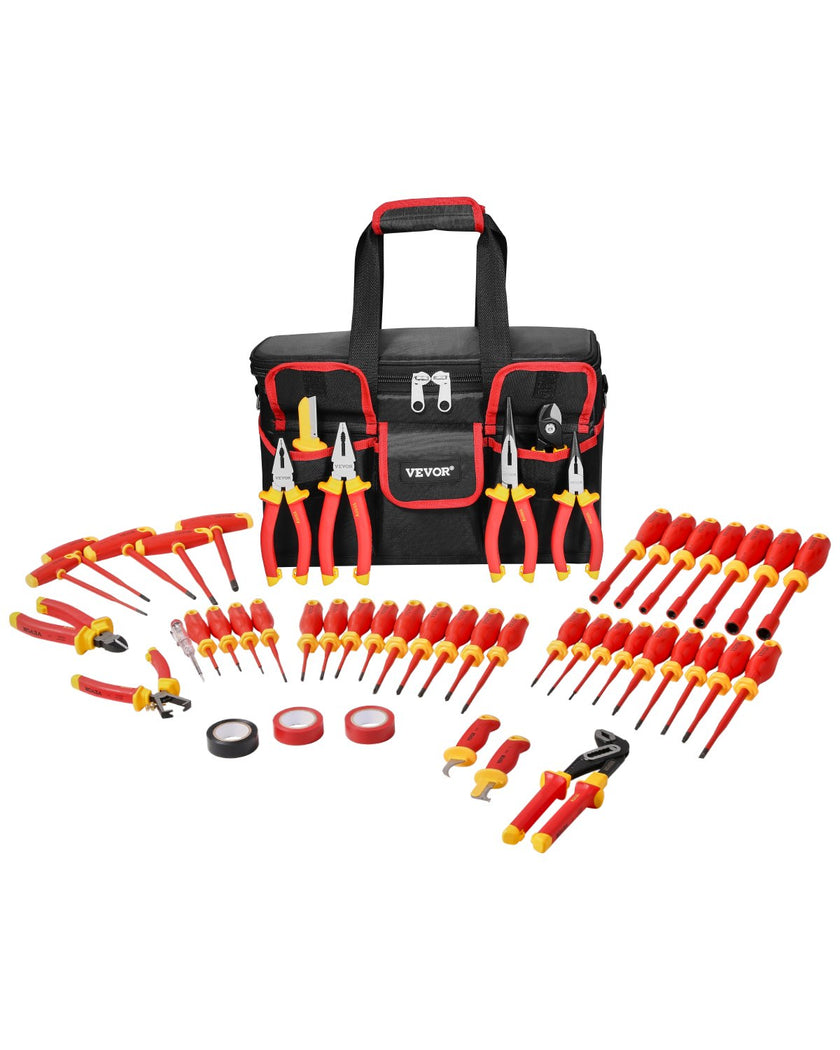 Insulated Screwdriver Set 50-Piece Insulated Tool Set for Electricians 1000V