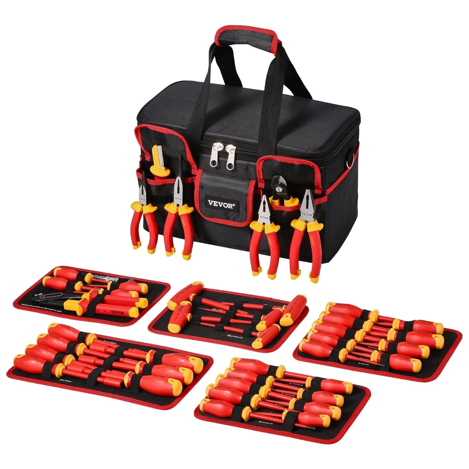 Insulated Screwdriver Set 50-Piece Insulated Tool Set for Electricians 1000V